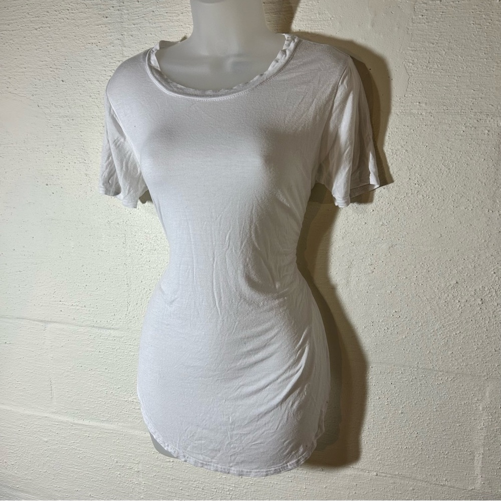 Plain white tee